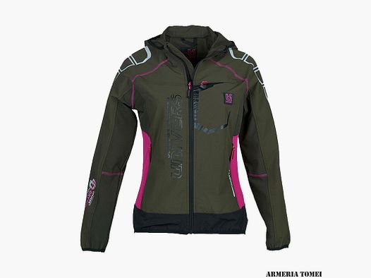 GIACCA – DONNA – UNIVERS – CARDIGAN OUTDOOR COURMAYEUR VERDE/FUCSIA