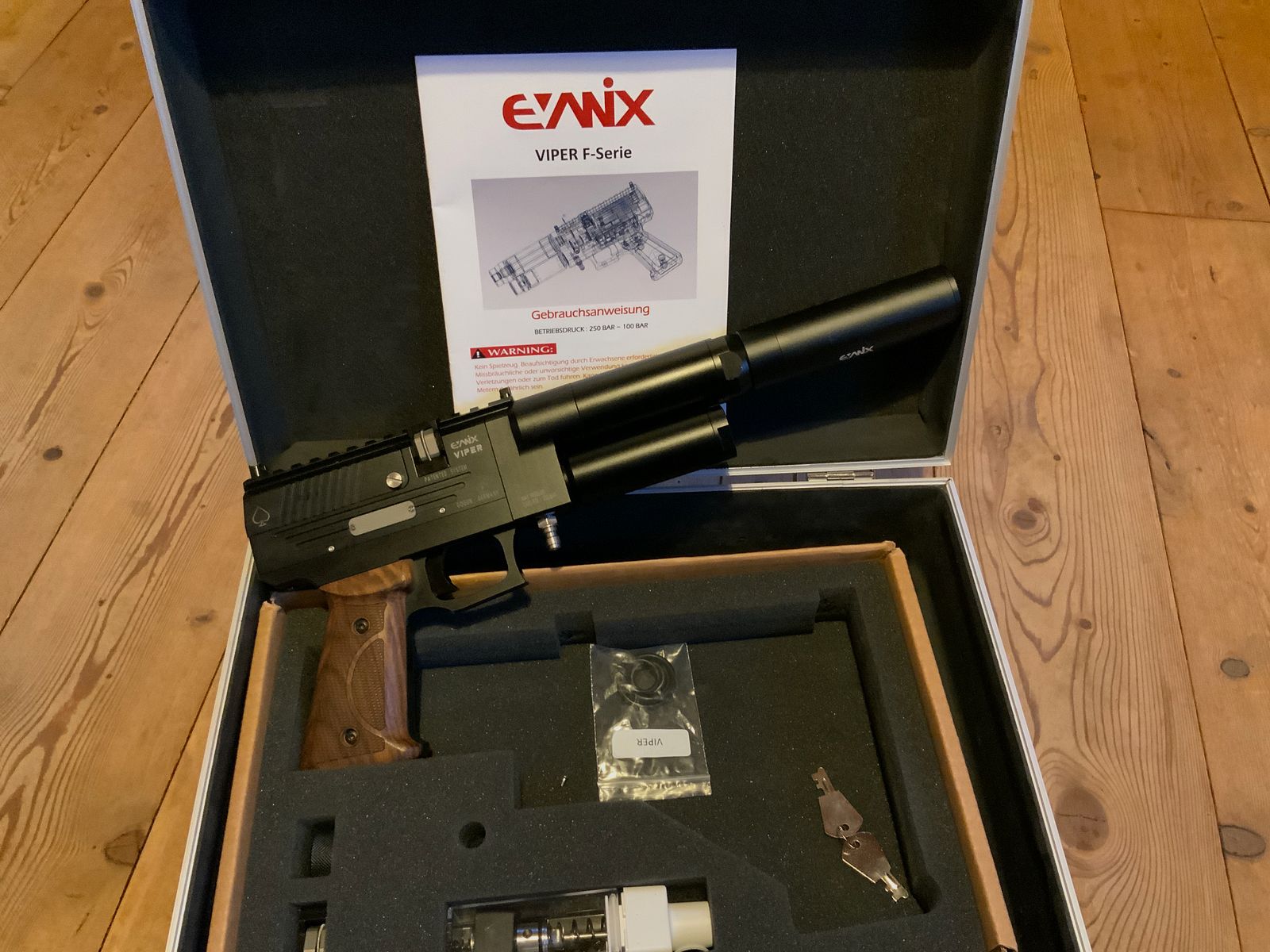 Luftpistole Evanix Viper PCP 5,5 mm Semi-Automatische Pressluftpistole