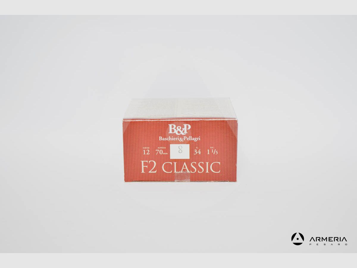 B&P Baschieri e Pellagri F2 Classic calibre 12 – Plomo 8 – 25 cartuchos, imagen 2 de 2