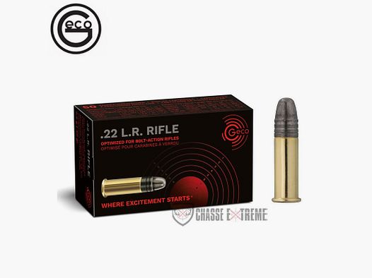 50 GECO Rifle cartridges cal 22 lr 40gr