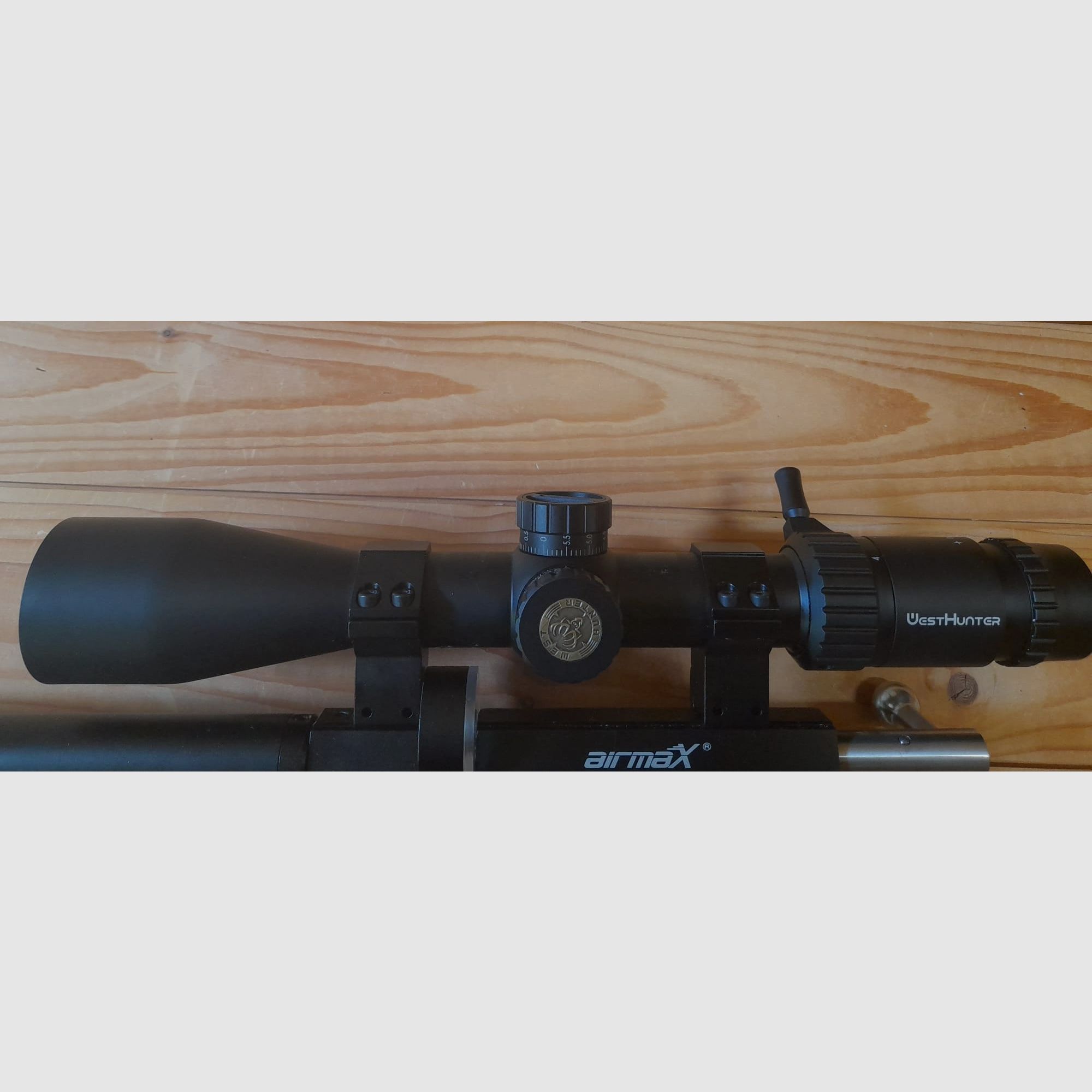 Airmax M22 mit Picatinny-Schiene und WestHunter Optik
