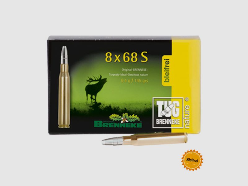 Brenneke 8x68 S 150GR TUG nature+ 20 cartridges