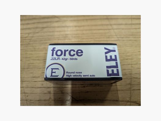 Eley Force 22LR 42GRS X500
