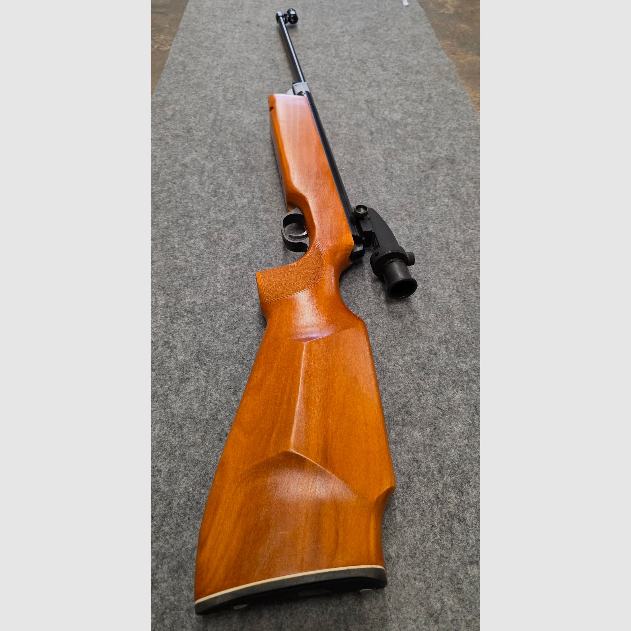 ¡Como comprado ayer en la tienda! Haenel 303 - 8 Super con disparador fino, diopter, cañón plegable, carabina de aire comprimido Kirmes 4.5mm.