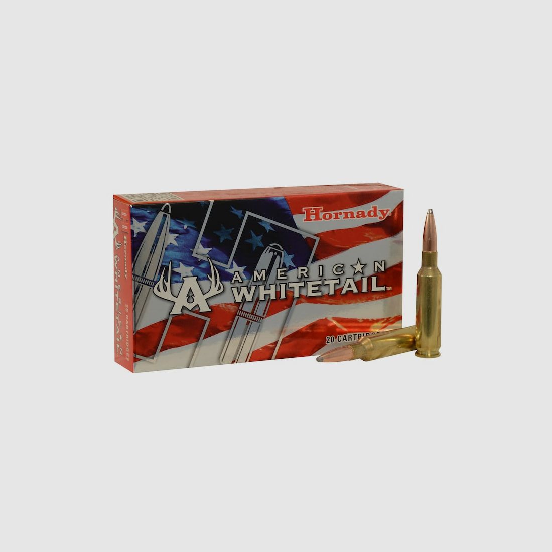 Hornady American Whitetail 6,5mm Creedmoor 129GR JSP 20 Patronen
