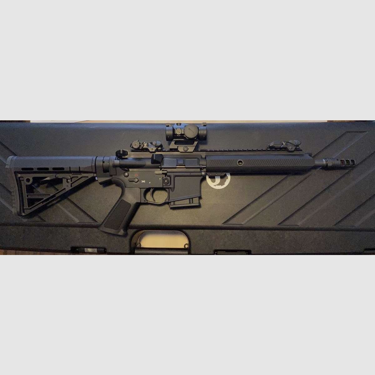 2023 Schmeisser AR 15 S4F Sport looplengte 10,5" inch, kal. 223 Rem, + Falke S Reddot !