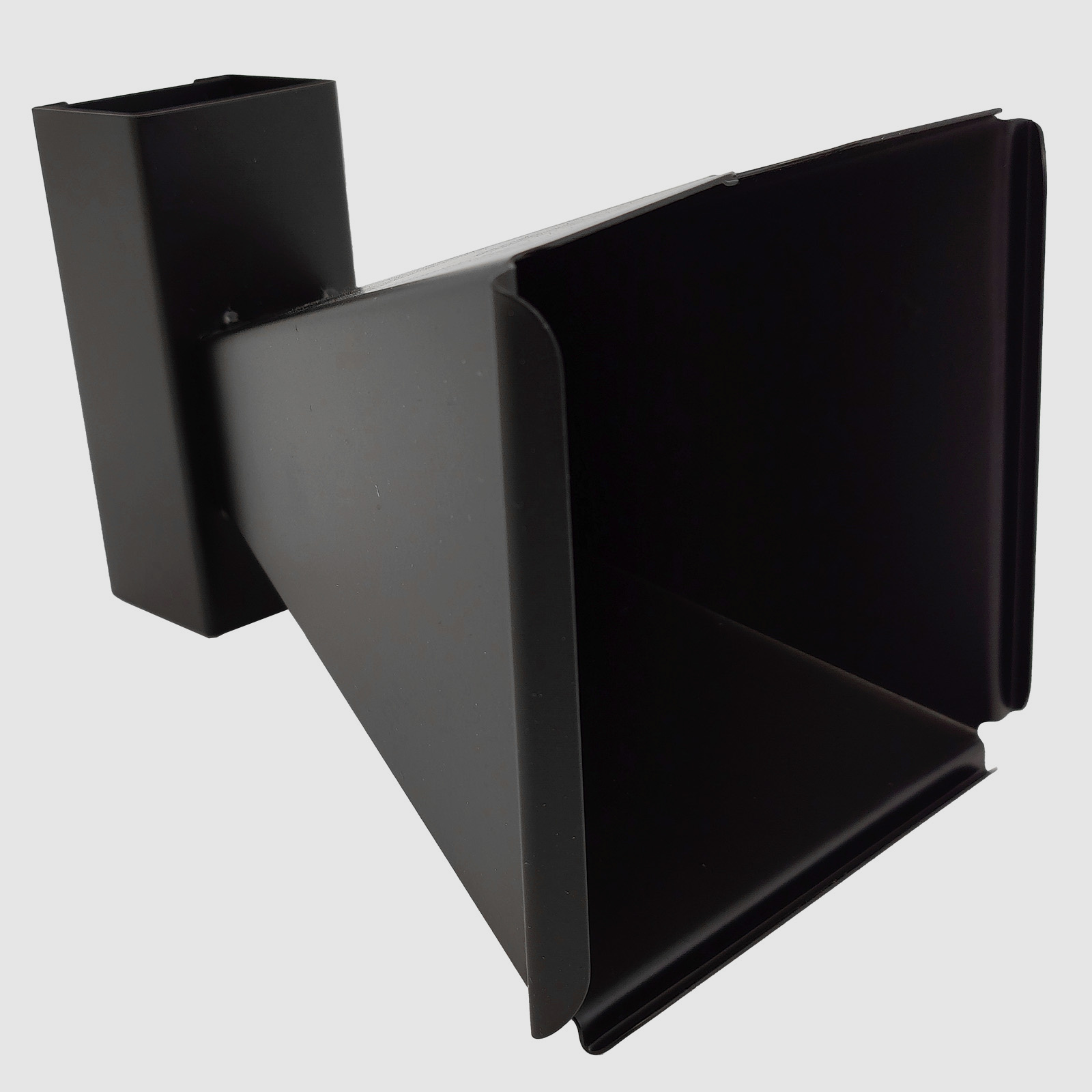 Caja de disco en forma de embudo