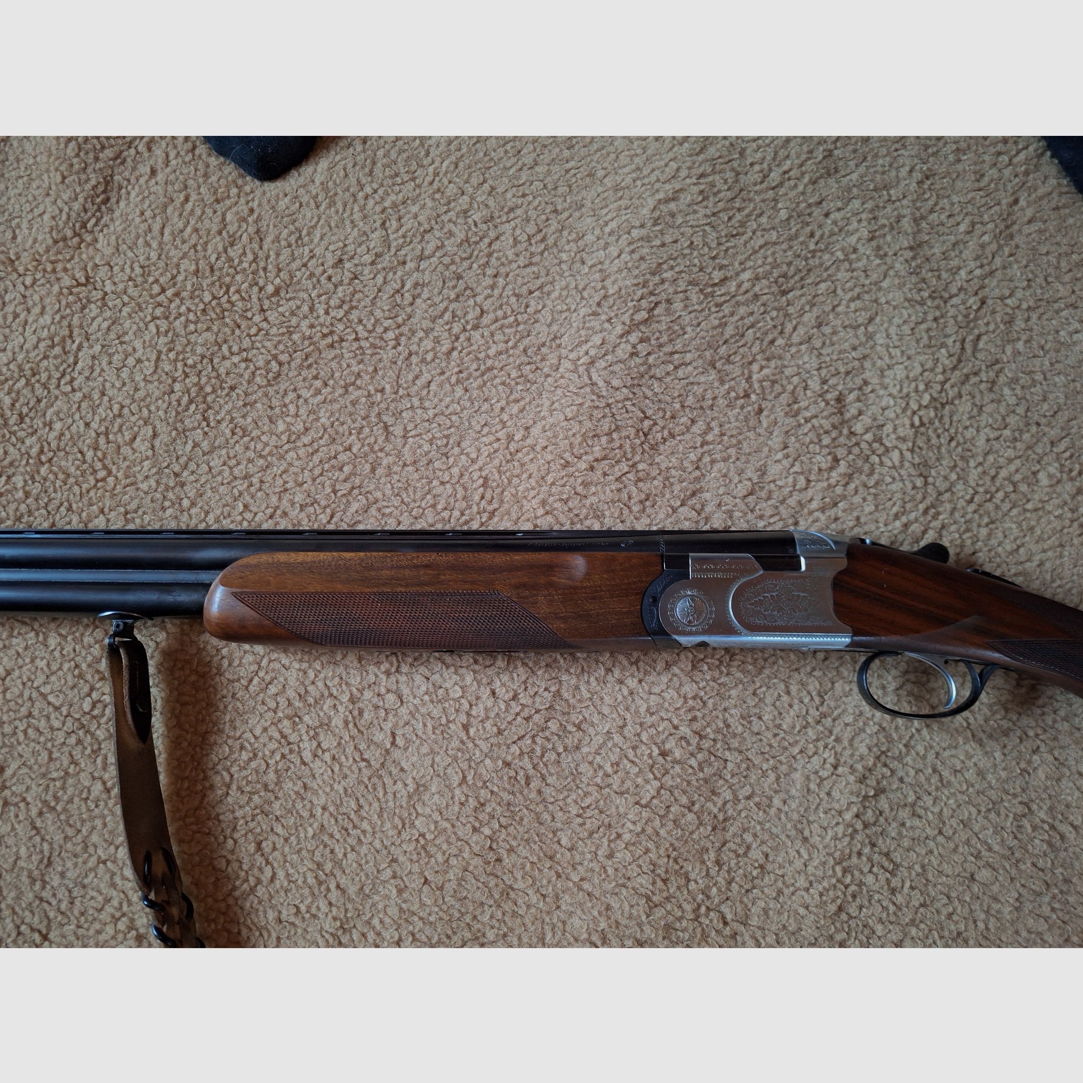 Escopeta de doble cañón superpuesta de Beretta, modelo B25, calibre 12/70