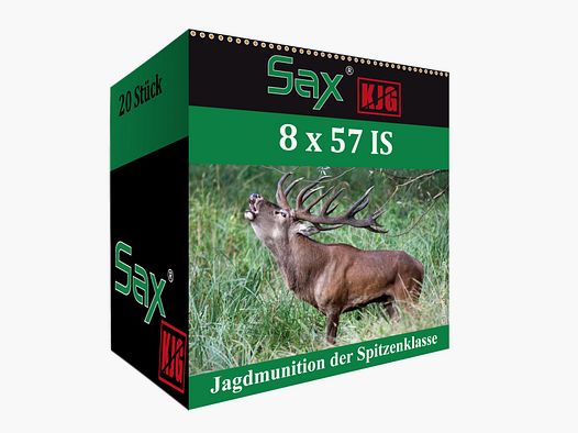 Sax Büchsenpatronen KJG-SR 8x57 IS. 127 grains