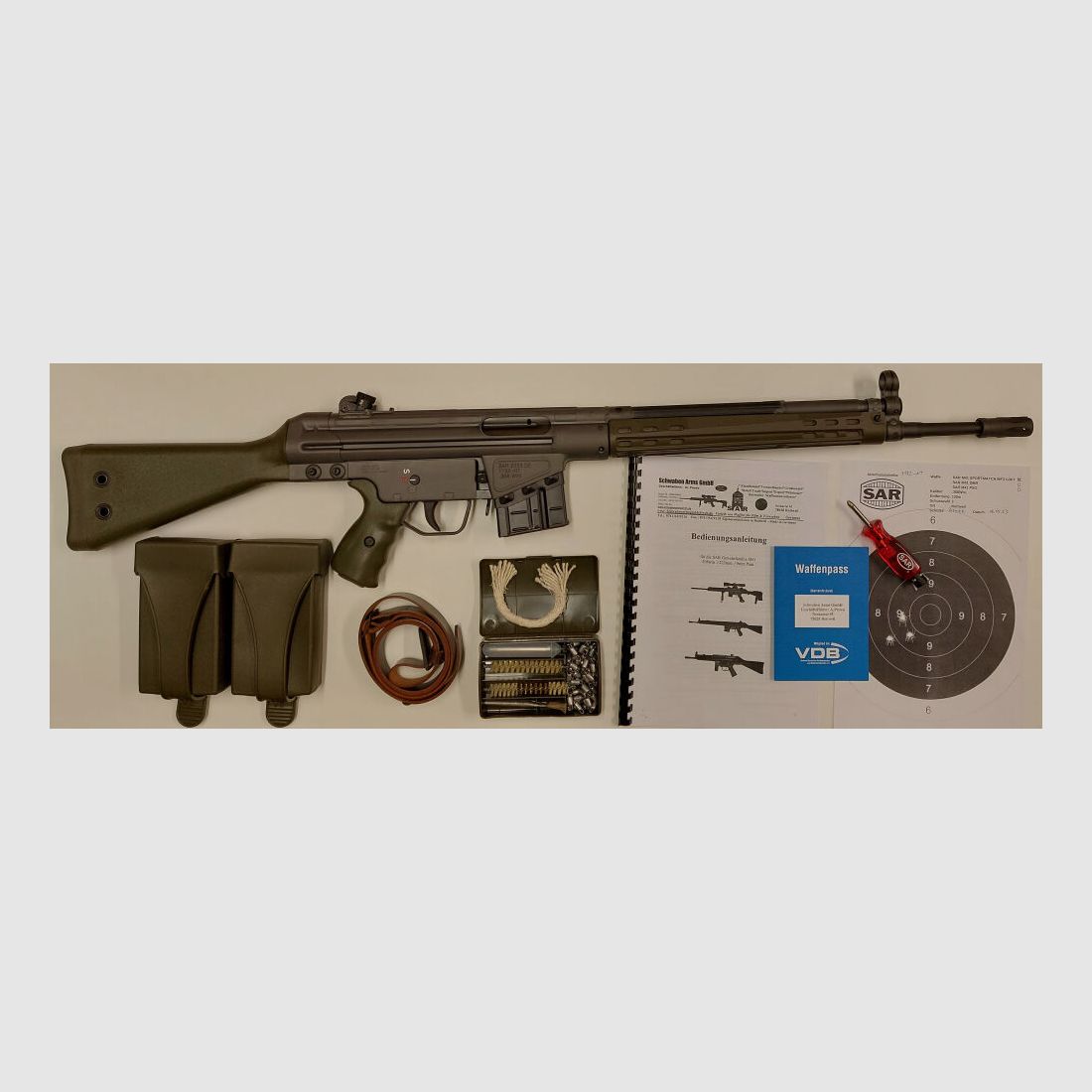 Schwaben Arms GmbH Selbstladebüchse SAR M41 SPORTMATCH MF3 G3KT Kaliber 308win. - MADE IN GERMANY - ähnlich HK41/G3