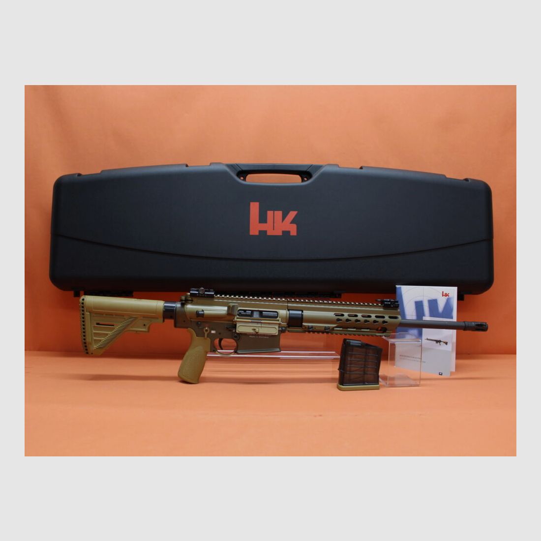 Heckler&Koch Ha. Geweer .308Win Heckler&Koch/H&K MR308 A3 16,5" loop RAL8000 HKey, Gas-piston-systeem HK417/G28