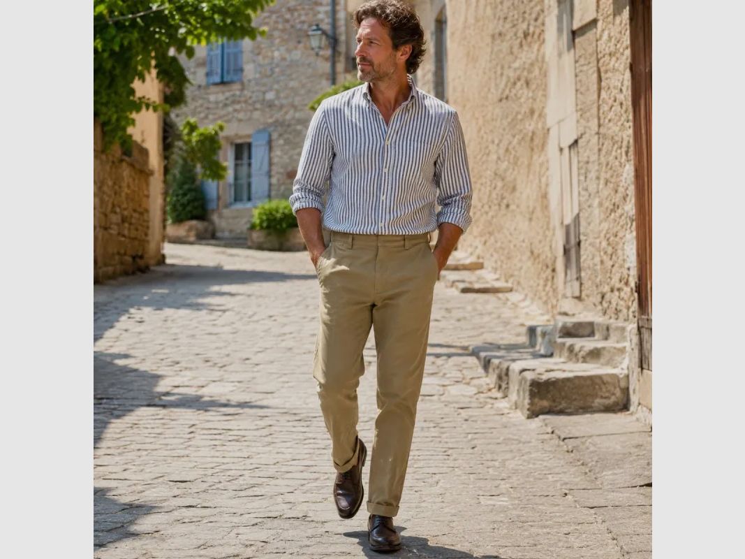 Pantaloni in moleskin beige Walker & Hawkes Yorkley, immagine 4 di 16