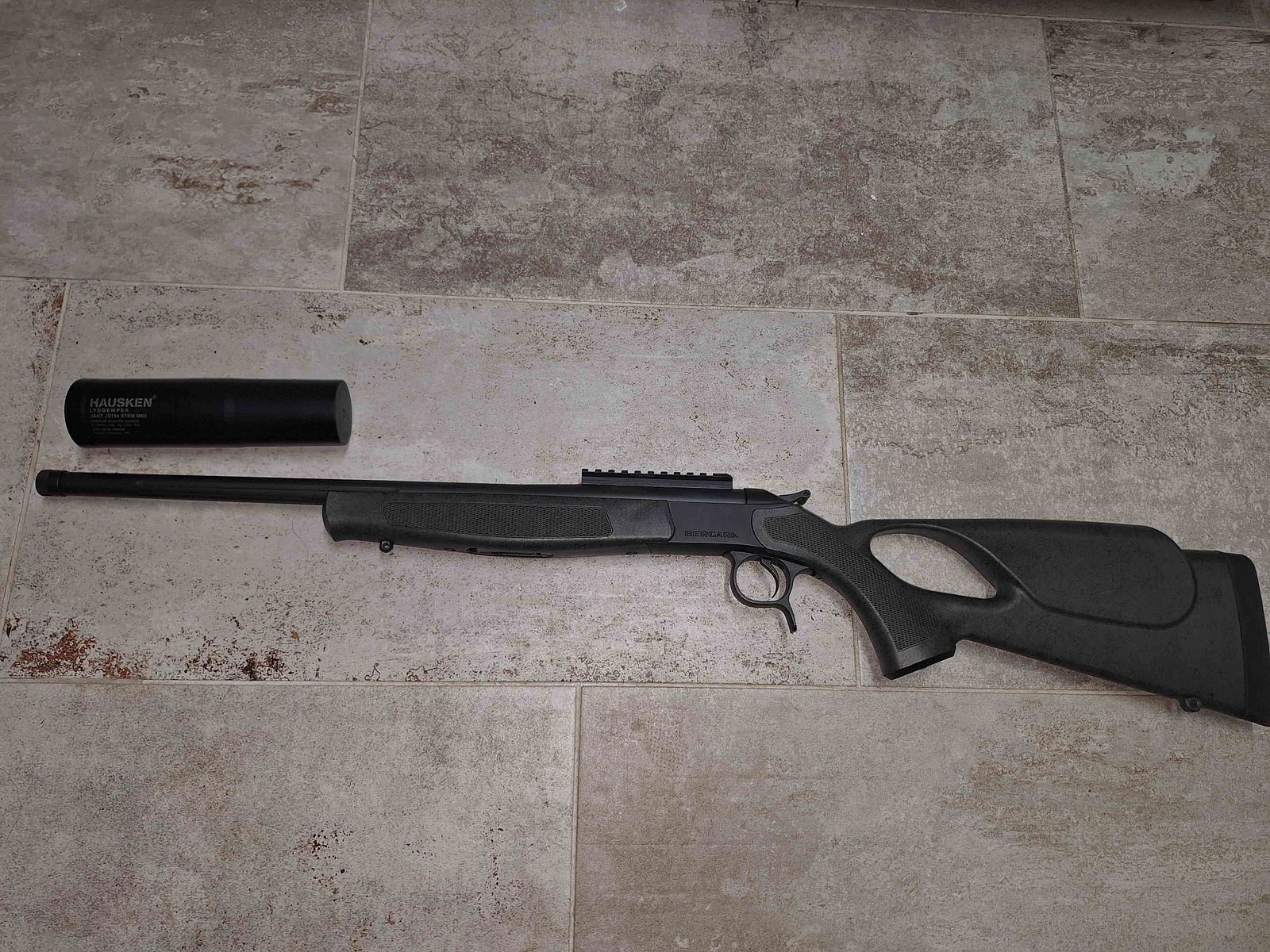  Bergara Kipplaufbüchse BA 13 TD  TH Green .223 Rem  inkl. Schalldämpfer Hausken Xtrem MK2