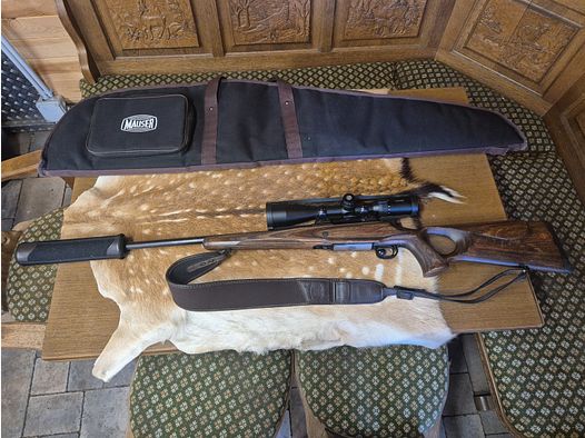 Mauser M12 Max .308 with cocking piece, Dentler mount with A-Tec suppressor and lots of accessories