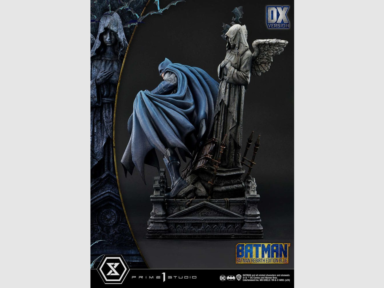 Batman Ultimate Premium Masterline Series Statue 1/4 Batman Rebirth Edition Blue Deluxe Bonus Version 71 cm | 43371