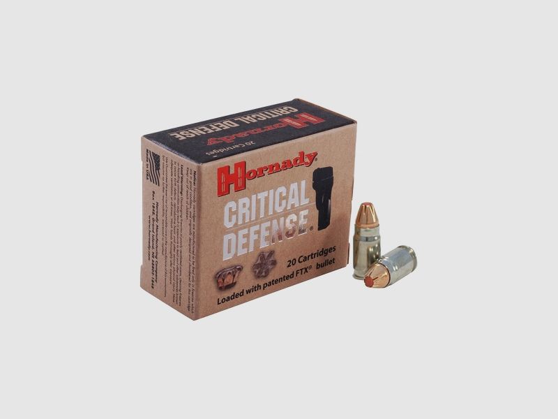 Hornady Critical Defense .357 Sig 115GR FTX 20 Patronen