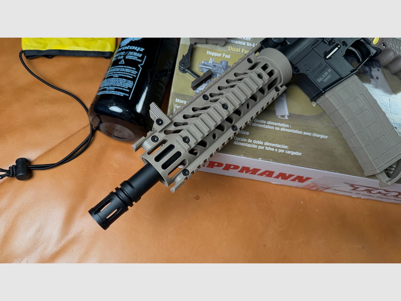 Tippmann TMC .68 RAM Markierer / M4 Carbine Set – viel Zubehör – sehr guter Zustand