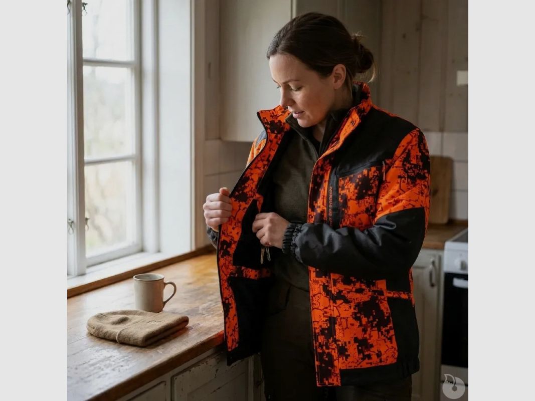Damen-Jagdjacke Spirit Digicamo Orange XS-2XL, Bild 3 von 10