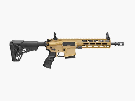 Haenel CR 223 M-LOK Handschutz Lauflänge 368 mm | Direktabzug | Handschutz kurz | Sandfarben | nicht sportlich zugelassen, Kal. .223 Rem.