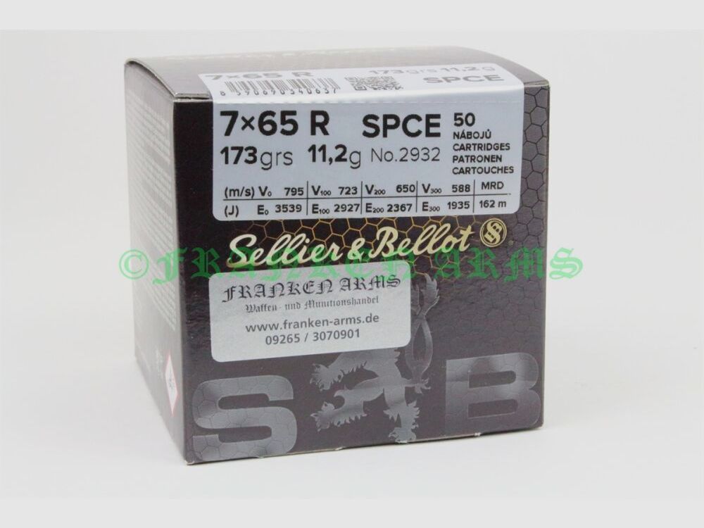 Sellier&Bellot 7x65R SPCE 173gr. 11,2g 50 piezas precios por cantidad