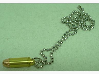 Kette mit Patronenanhänger -