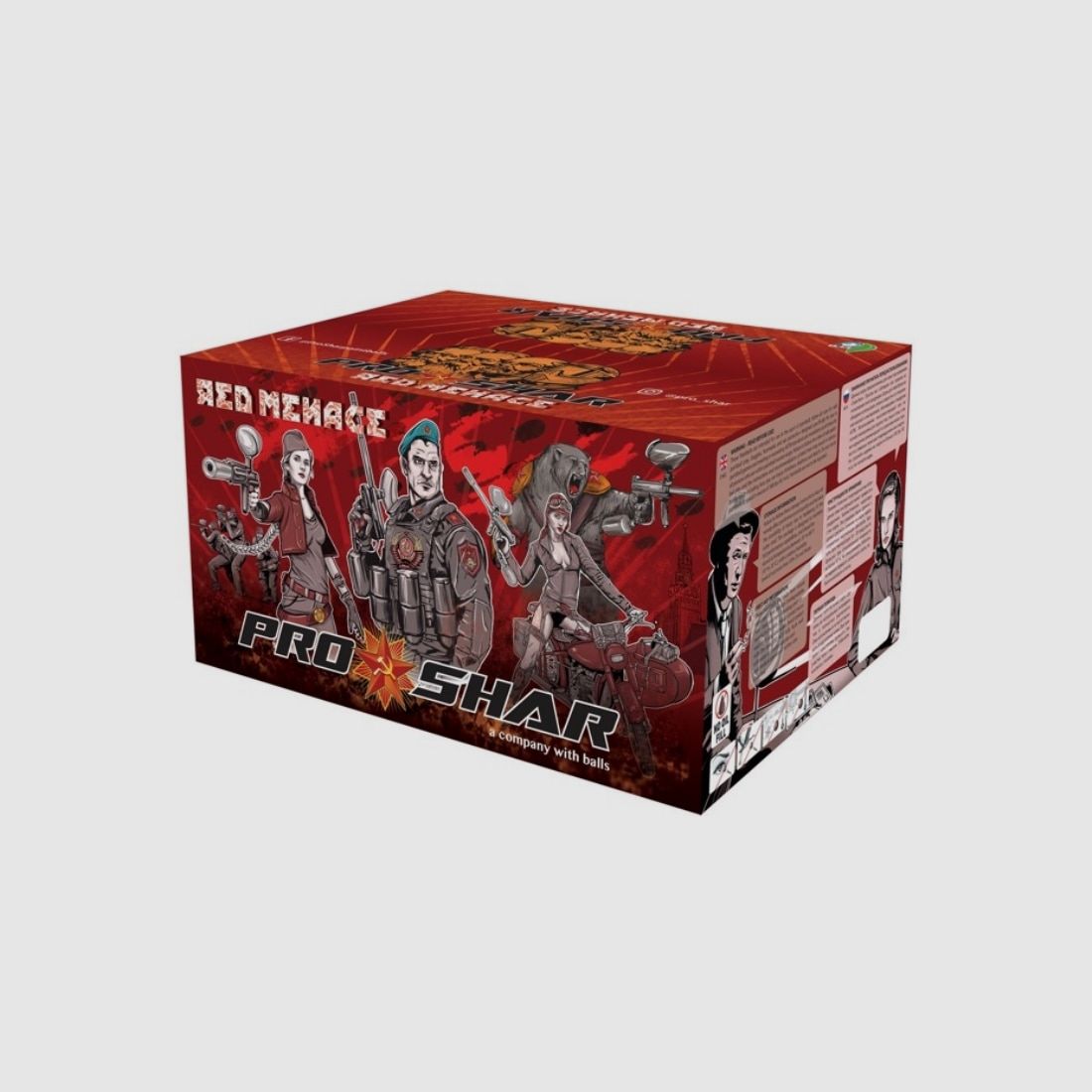ProShar RED MENACE Premium Szenario Paintballs (2000er Karton)