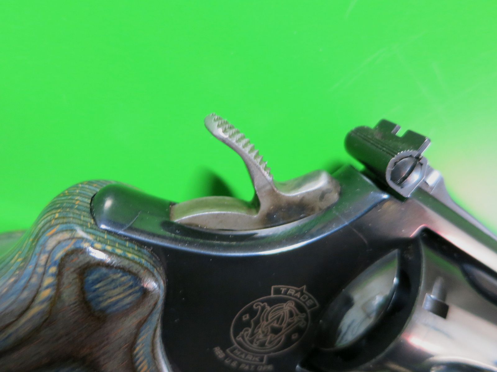 Revolver SMITH & WESSON Modell 586-5, Target Champion 6", Kal. 38/357 Mag, Royal Blue   #33-