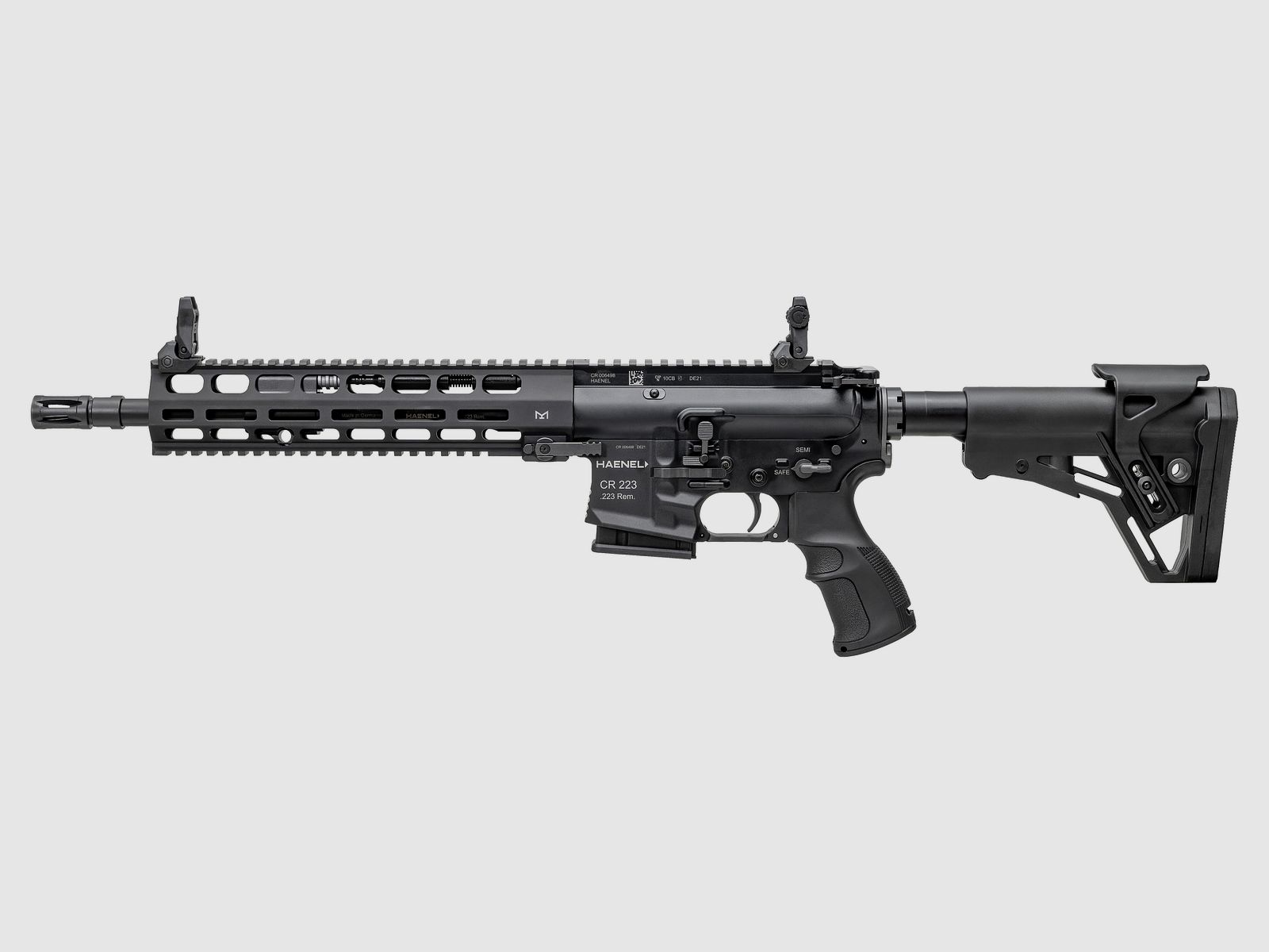 Haenel CR 223 M-LOK Handguard Barrel Length 318 mm | Direct Trigger (2,800-4,000 g) | Long Handguard | Black | Not Sport Approved, Cal. .223 Rem., image 2 of 2