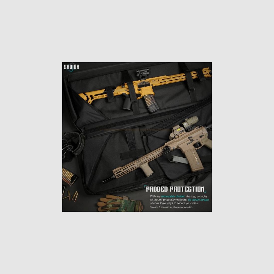 Savior – Specialist Funda para Rifle Doble / 42 Pulgadas / Verde, imagen 4 de 4