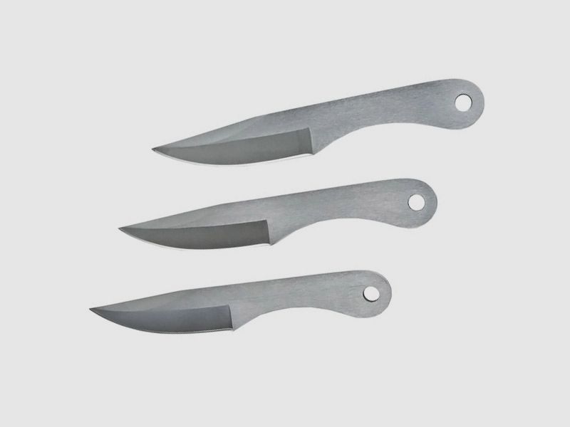 Wurfmesser 3er Set Vollstahl GesamtlĂ¤nge 15,5 cm inklusive Corduraholster (P18)