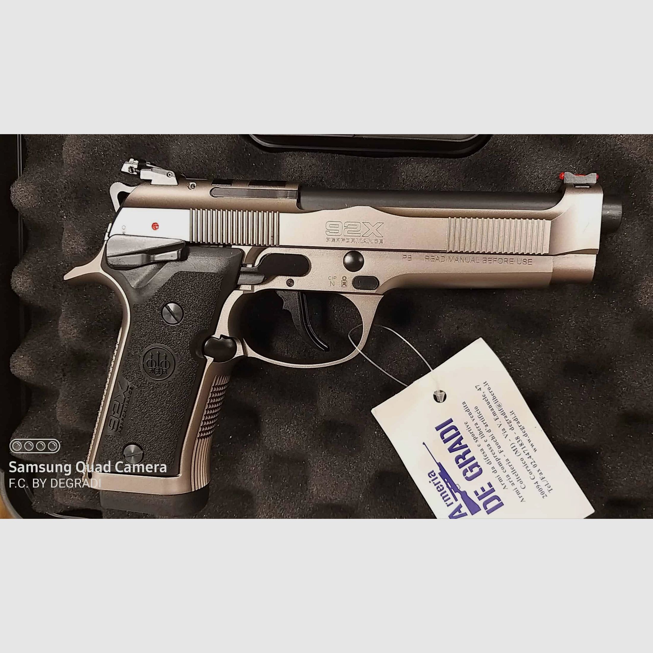 BERETTA 92X PERFORMANCE DEFENSIVE IDPA 9X21, zdjęcie 3 z 3
