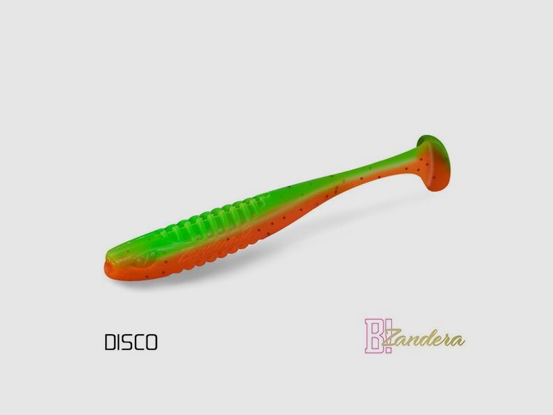Groß-Set - Gummiköder Delphin ZANDERA FlexiFLOAT UVs 12cm - 30 Stück - Farbe DISCO