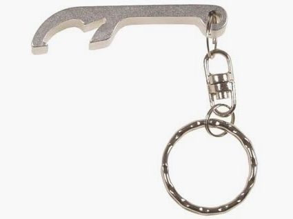 Bottle opener, aluminum, (keychain)
