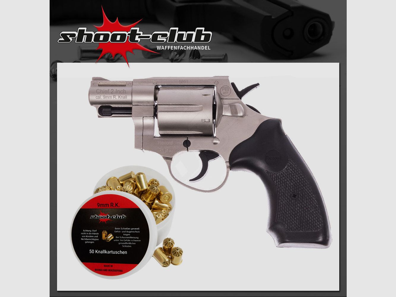 Record Record Chief 2 nickel 9 mm R.K. in set