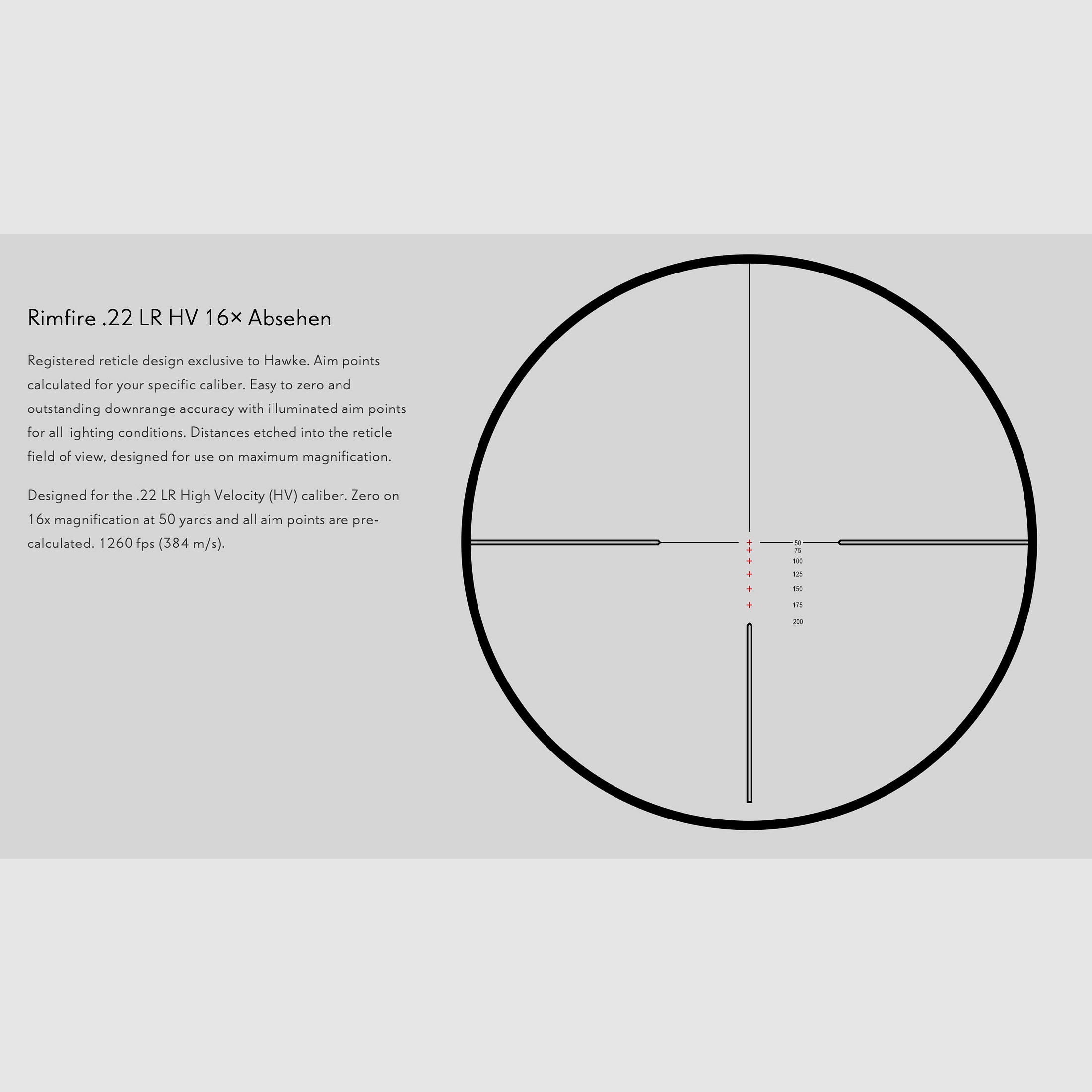 Hawke 14295 VANTAGE 30 WA SF IR 4-16x50 RIMFIRE .22 LR HV SCOPE-Copy