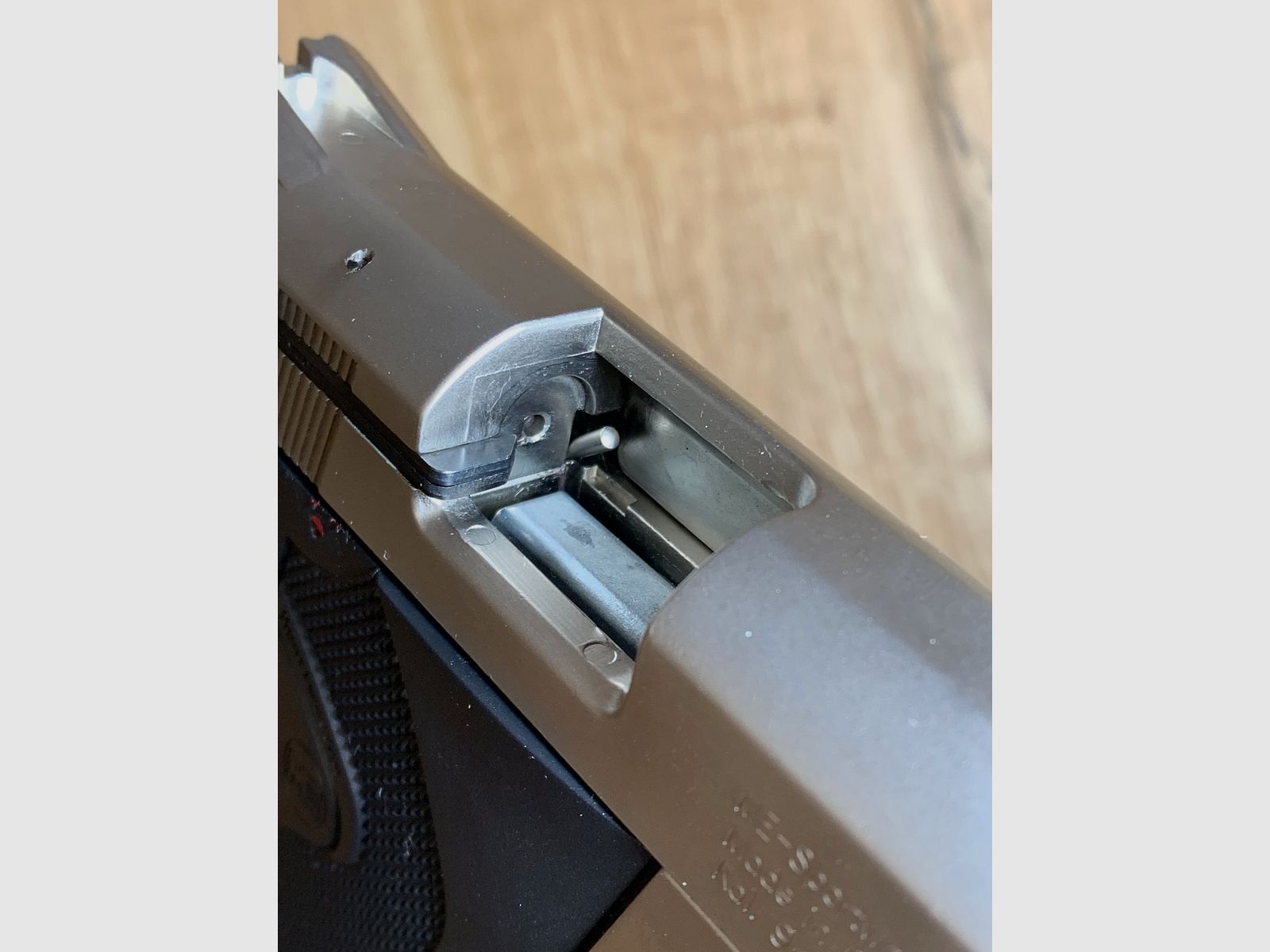 ME 69 Springfield (Mini Para) signal pistol, matte nickel-plated, 9mm P.A.K.