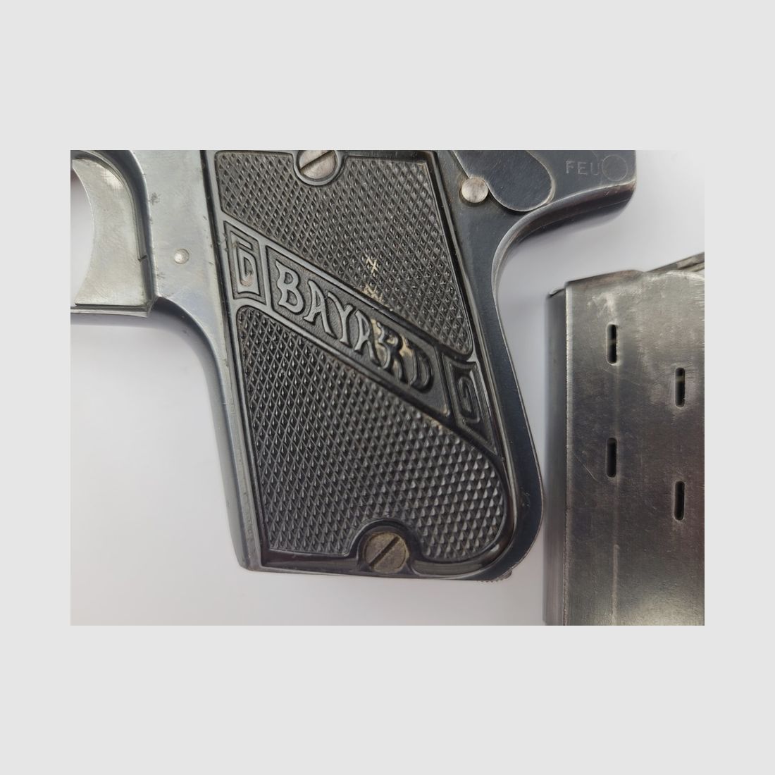 Bemerkenswerte Pistole Pieper Bayard Modell 1908 – RAR in 380 ACP – 2 Magazine! TOP Zustand!, Bild 15 von 16