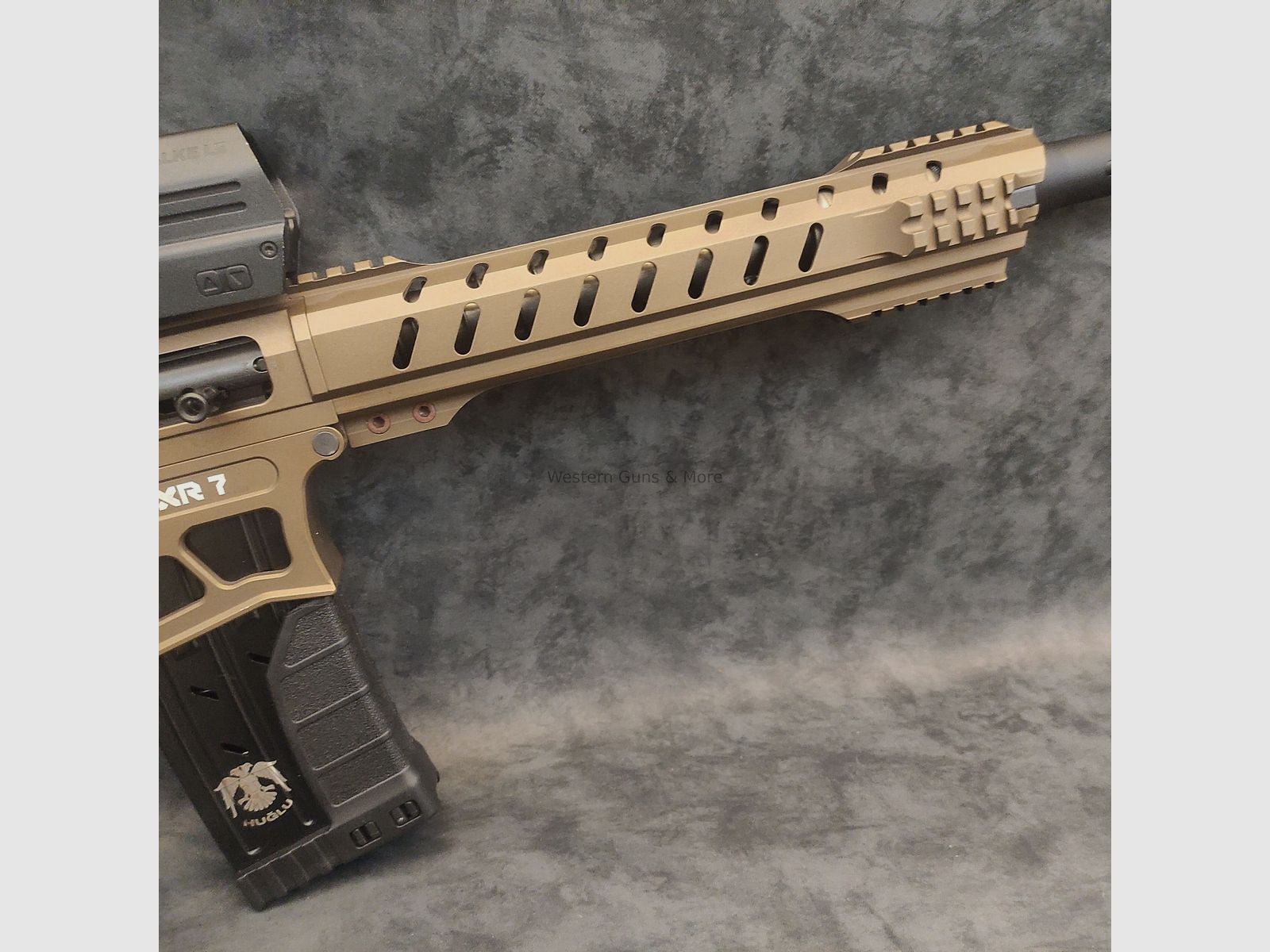 Huglu SLF HUGLU XR-7, Cal.12/76 in Bronze + DOT Falke LE