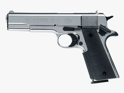 Colt Government 1911 A1 9 mm P.A.K. - Polished Chrome