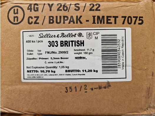 S&B .303 British 180 grain 400 Schuss