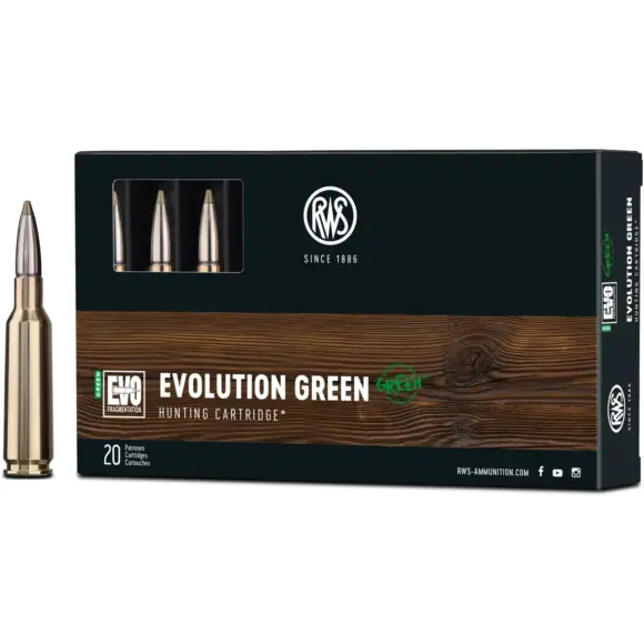 Jagdbüchsenpatronen RWS Evolution Green 7 mm Rem. Mag.