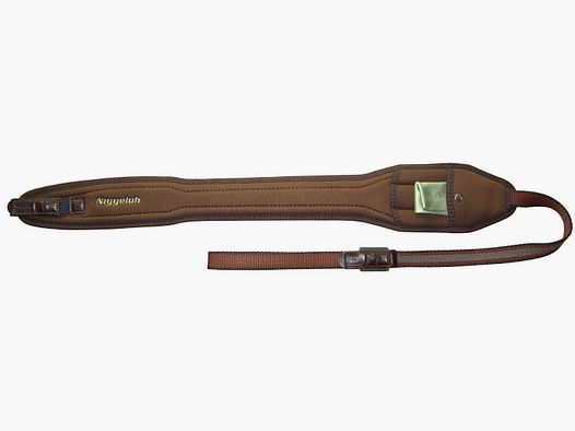 Niggeloh Gewehrriemen Speed Neopren - Braun mit Schnellverschluss