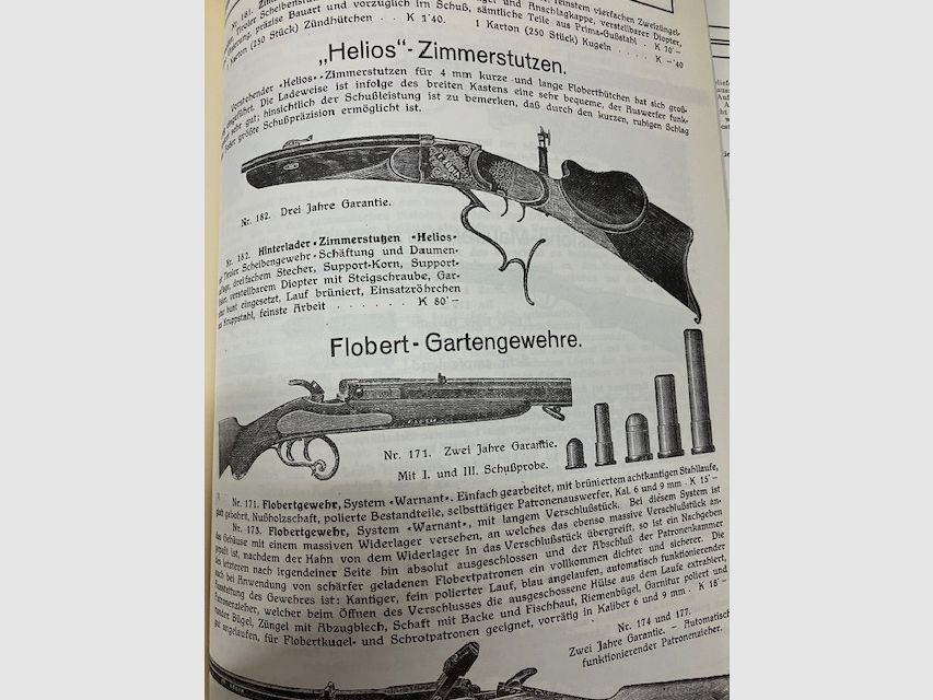 Weapon catalog from the rifle factory Franz Sodia, Ferlach, Carinthia "Main price list for modern weapons, hunting equipment, ammunition".