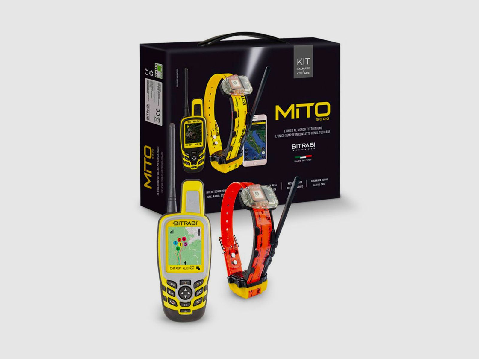 BITRABI – KIT BTB 5100 MITO BEEPER + PALMARE BS3000 EVO OPENMAP UNICO + BLUETOOTH, Bild 2 von 2