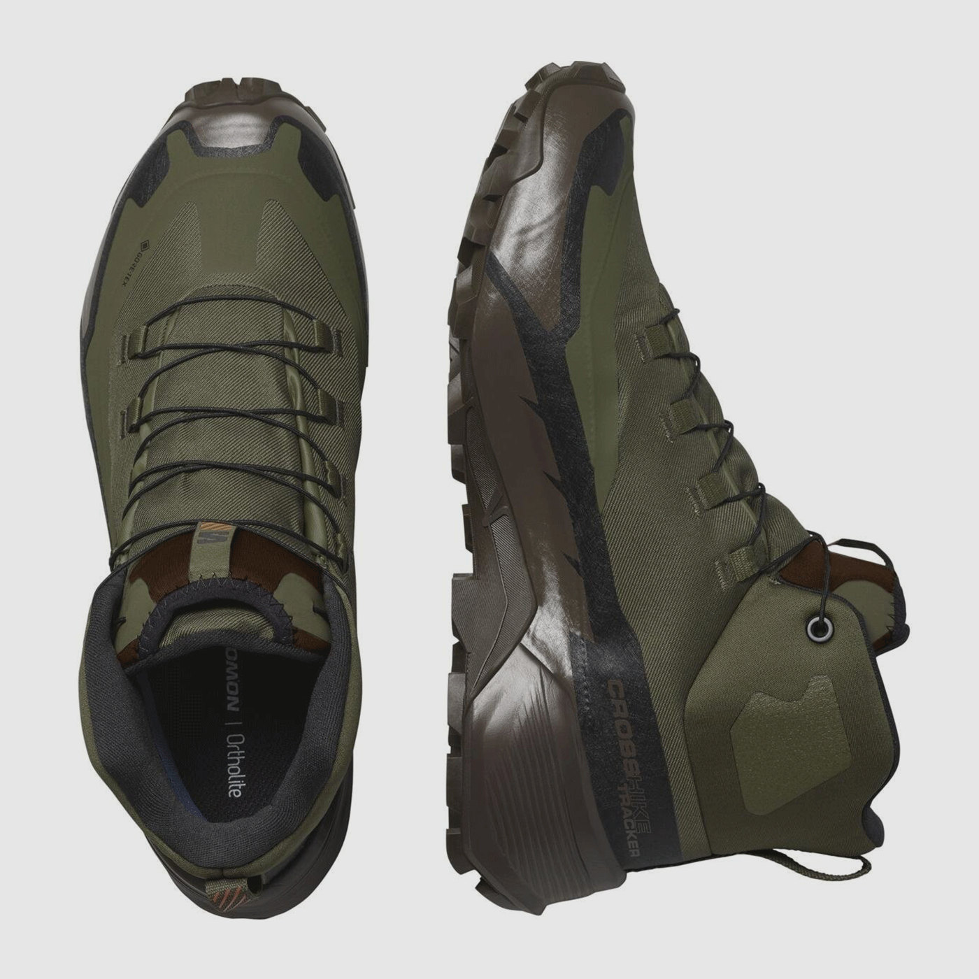 SALOMON – HERREN – CROSS HIKE TRACKER GTX Ranger Green / Earth Brown / Black, Bild 6 von 6
