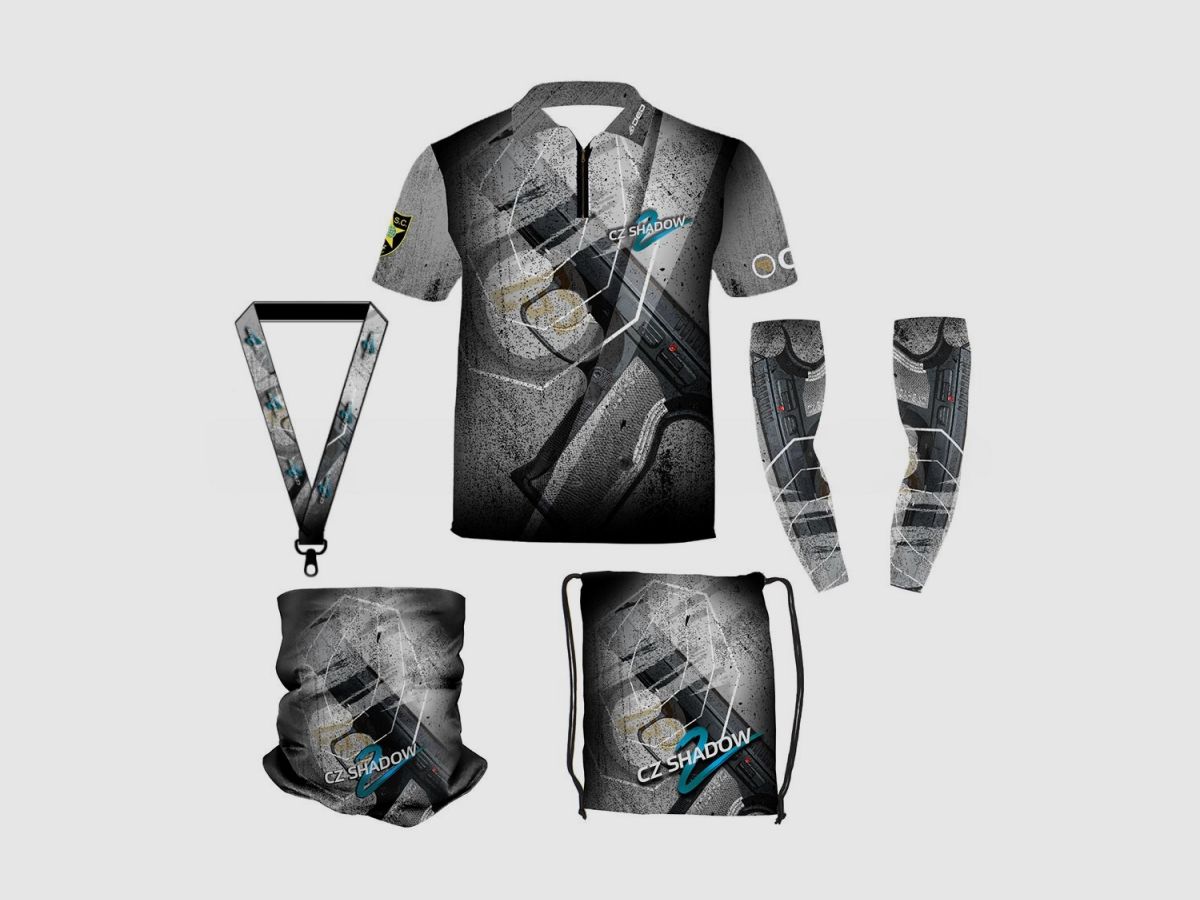 DED Sportswear Set CZ Shadow 2 Grau Thema, Größe: S, Benutzerdefinierter Name: Mit Benutzerdefiniertem Namen, Bild 1 von 3