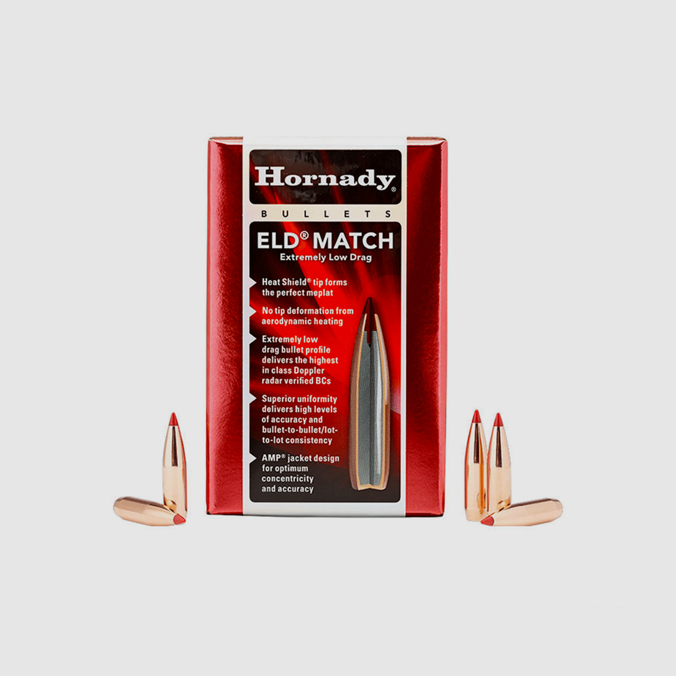 WIEDERLADUNGSGESCHOSSE – HORNADY – 6.5mm .264 130 gr ELD® Match -26177 (100 ST)