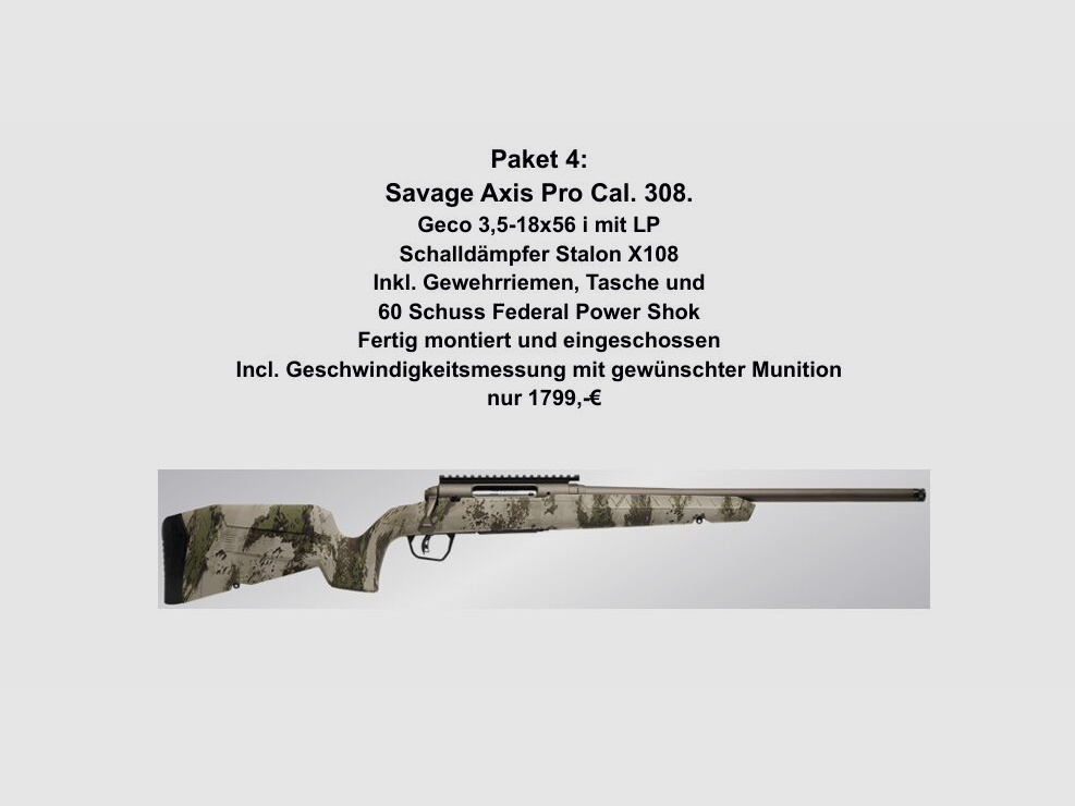 Savage Axis Pro, Geco, Stalon