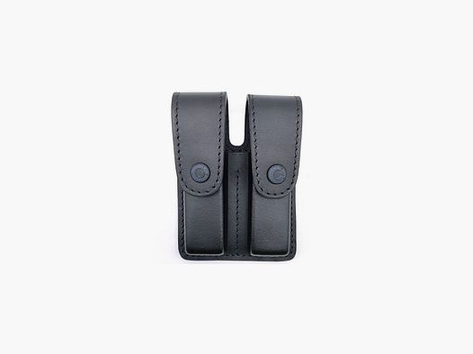 Funda de doble cargador King Cobra Mirage en cuero negro