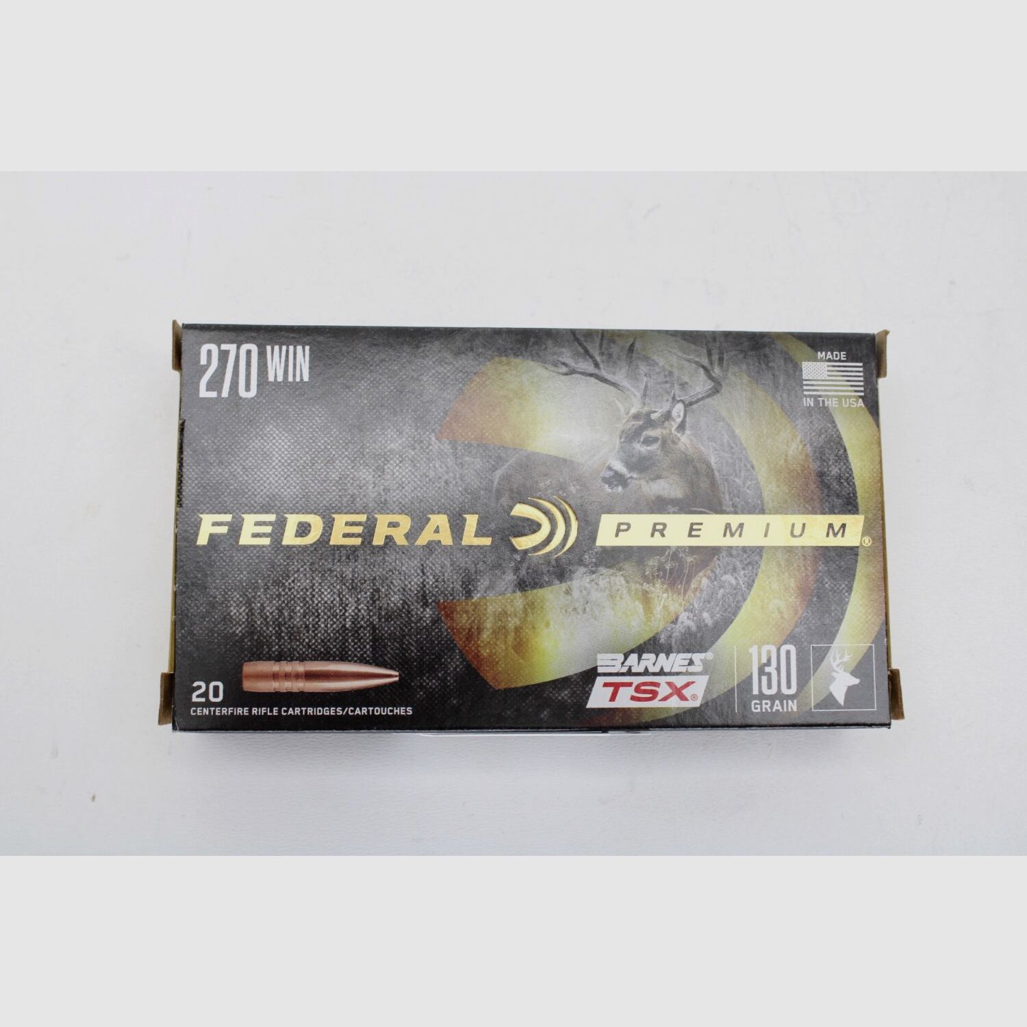 Federal Premium .270Win Barnes TSX 130grain SANS PLOMB 20-pack - .270 Win